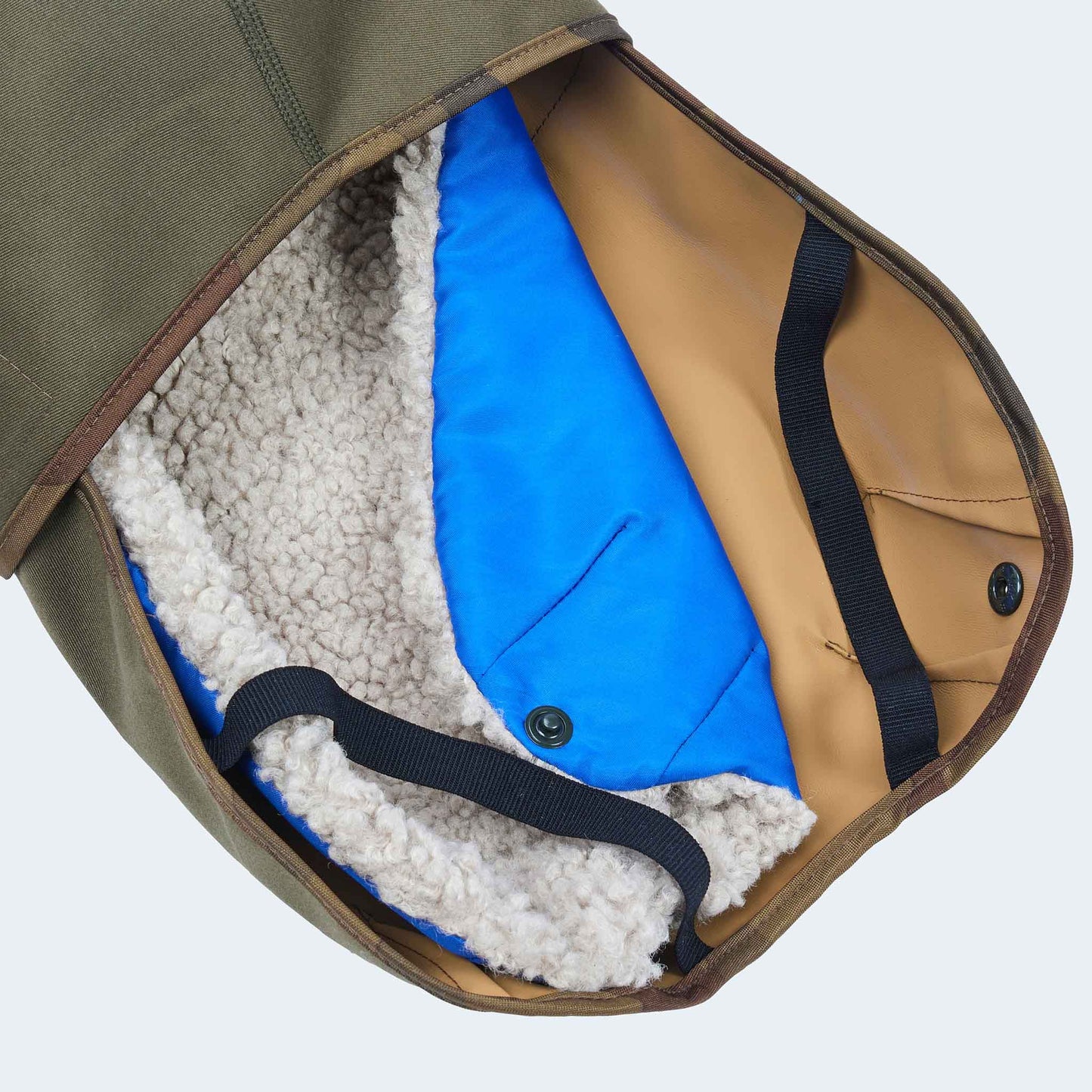 Hunderegenmantel Parka oliv