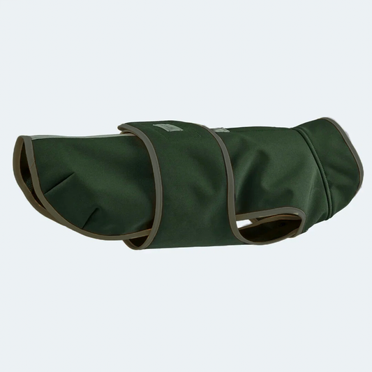 Hundemantel Dackel Softshell oliv