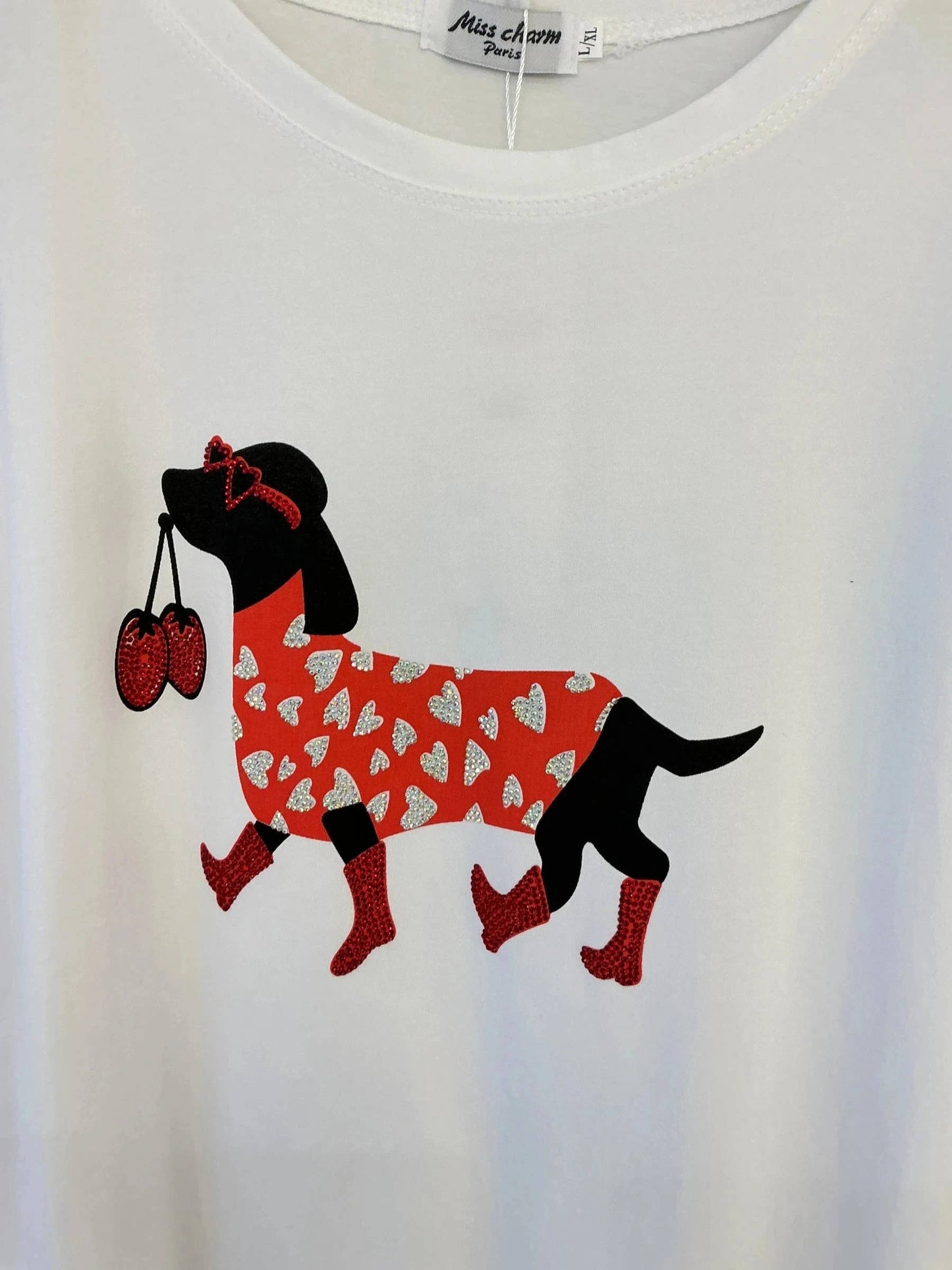 Kirsch-Welpe Grafik-T-Shirt