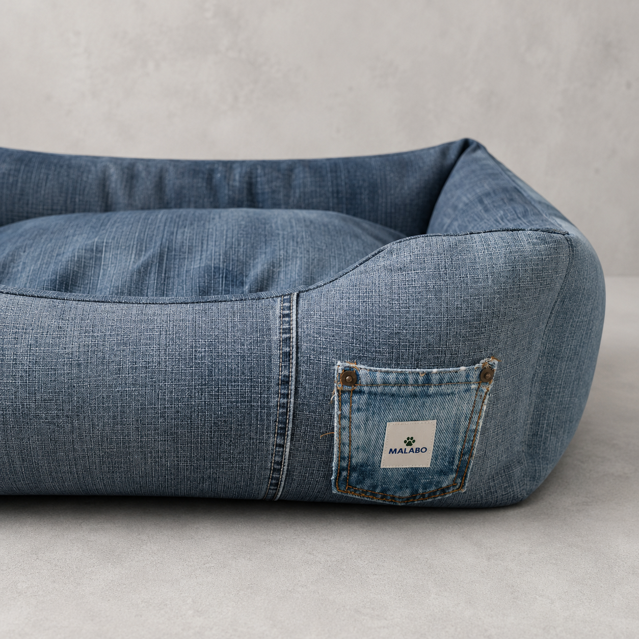 Paco Hundebett aus Vintage Denim