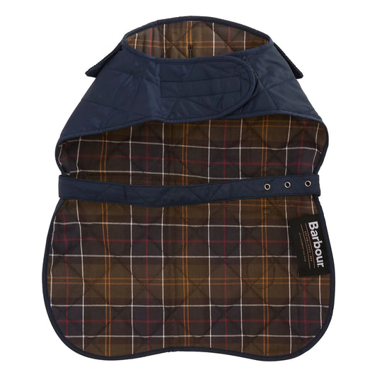Quilted Hundemantel mit Steppmuster – Farbe Navy