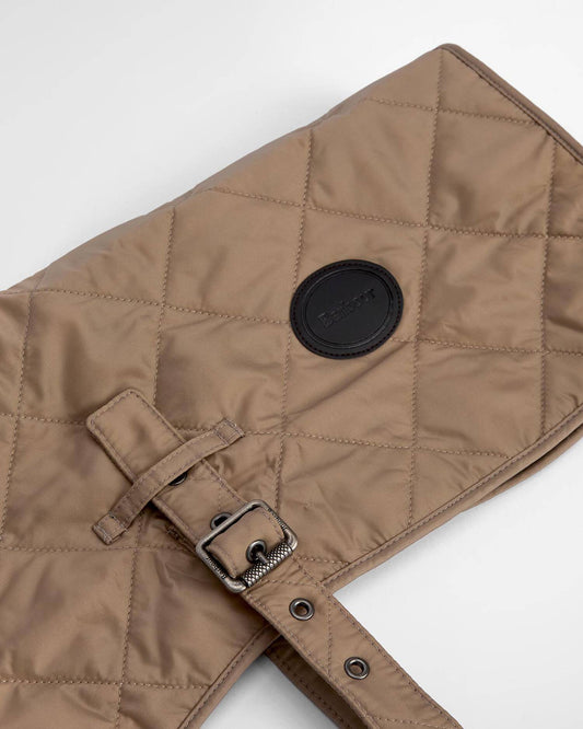 Quilted Hundemantel mit Steppmuster – Farbe Sand