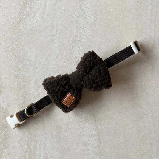 Teddy Butterfly Schleife – Farbe Braun und Beige