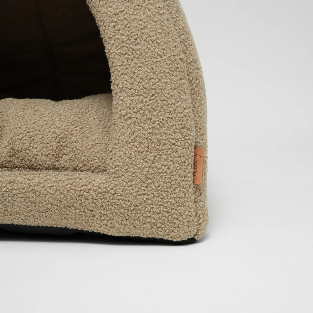 Bouclé Hundehöhle – Farbe Oat