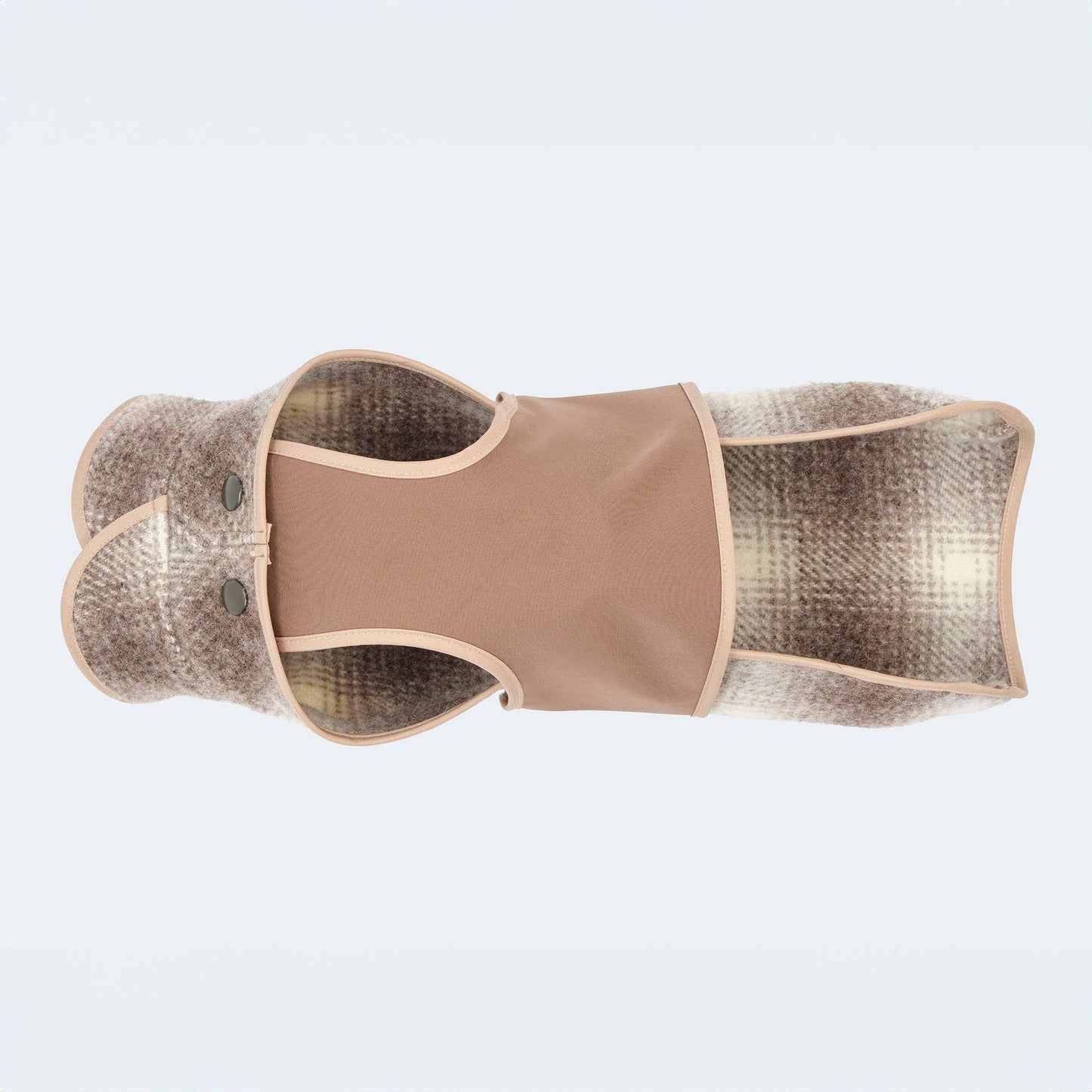 Hundemantel Loden Softshell Karo braun