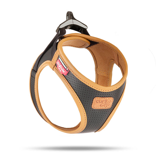 Apple Leather Clasp Vest Hundegeschirr – Farbe Black