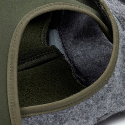 Lodenmantel mit ausknöpfbarem Fleece für Dackel und kleine Hunde