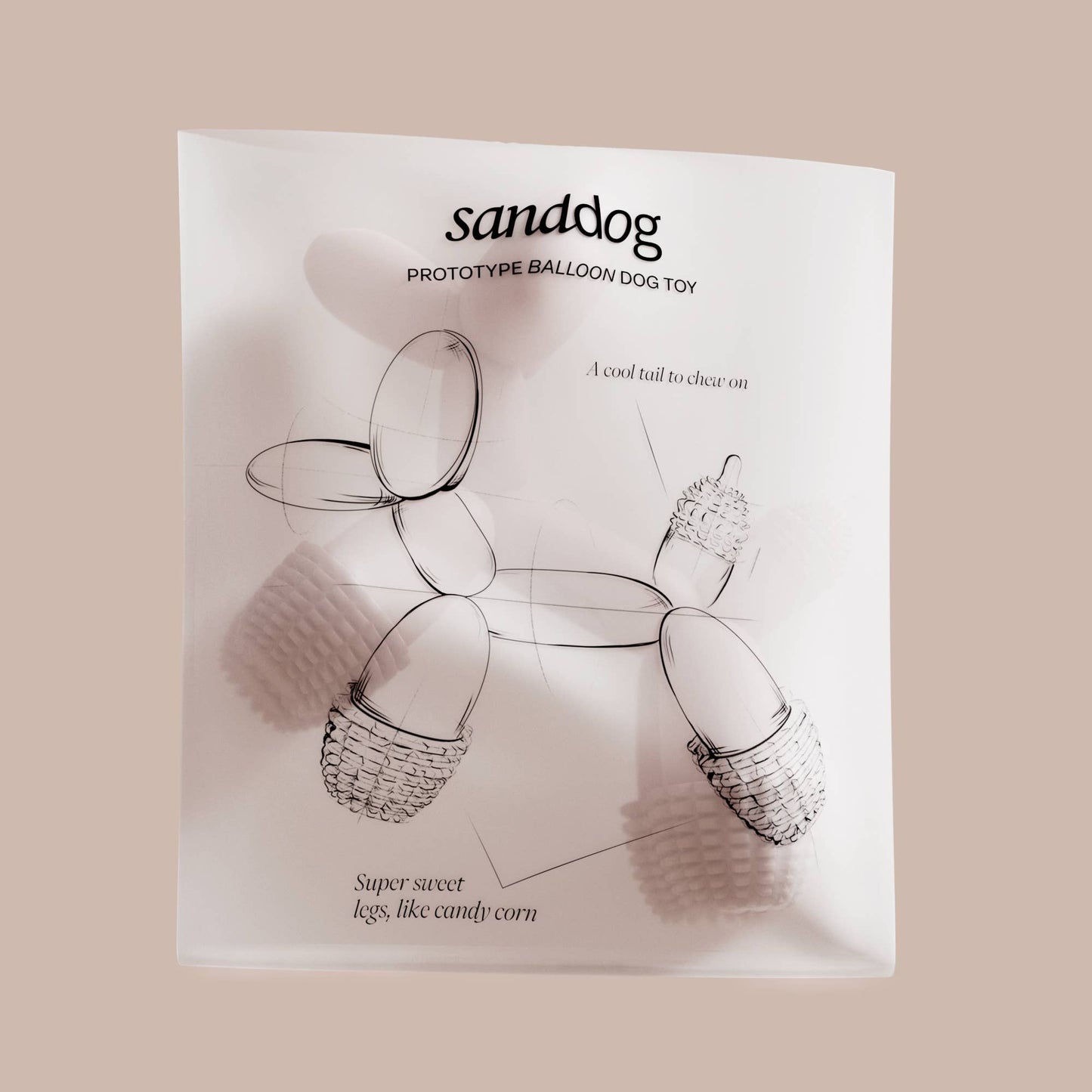 HUNDE-SPIELZEUG | KUNST-BALLON | ROSA | SANDDOG