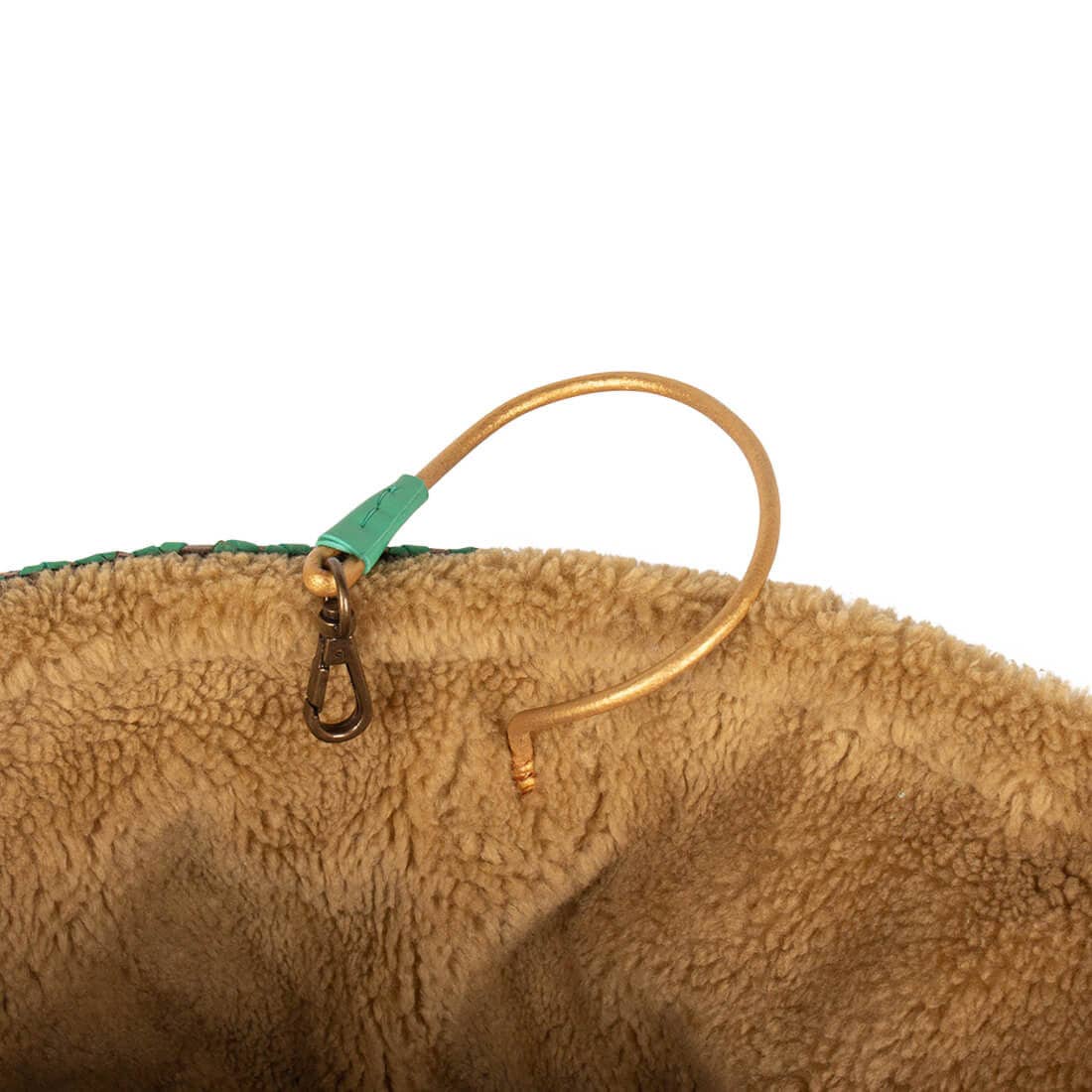 Leoparden-Lilien-Leder-Hundetragetasche (bis zu 8 kg)