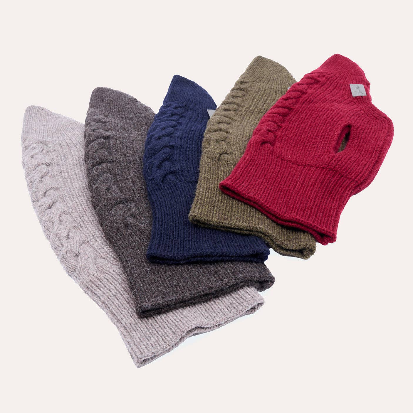 Hundestrickpullover oliv