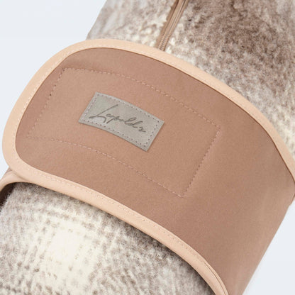 Hundemantel Loden Softshell Karo braun