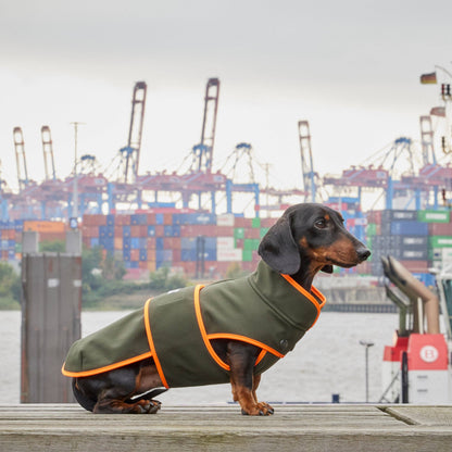 Hundemantel Dackel Softshell Handarbeit