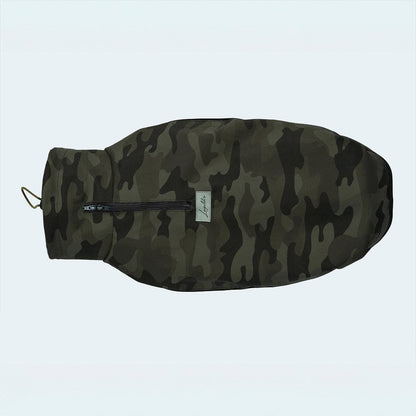 Hundemantel Windbreaker Camouflage dunkelgrün