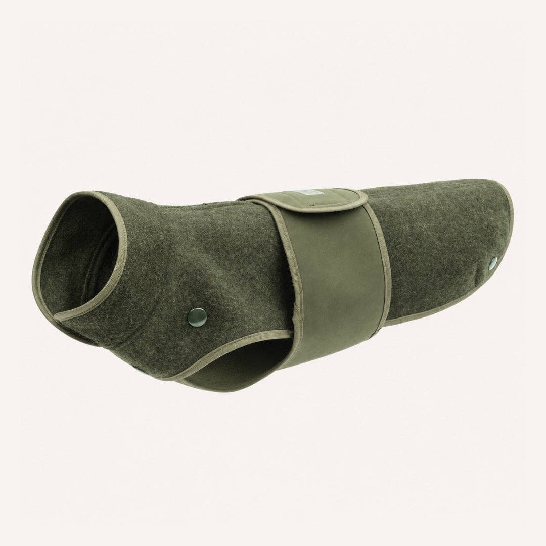 Hundemantel Loden Softshell oliv