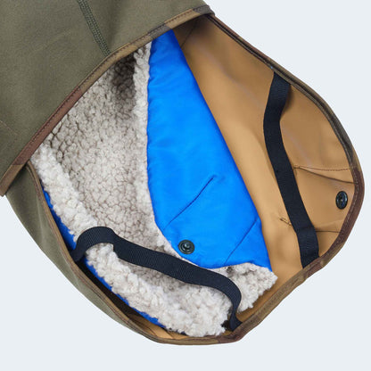 Hunderegenmantel Parka oliv