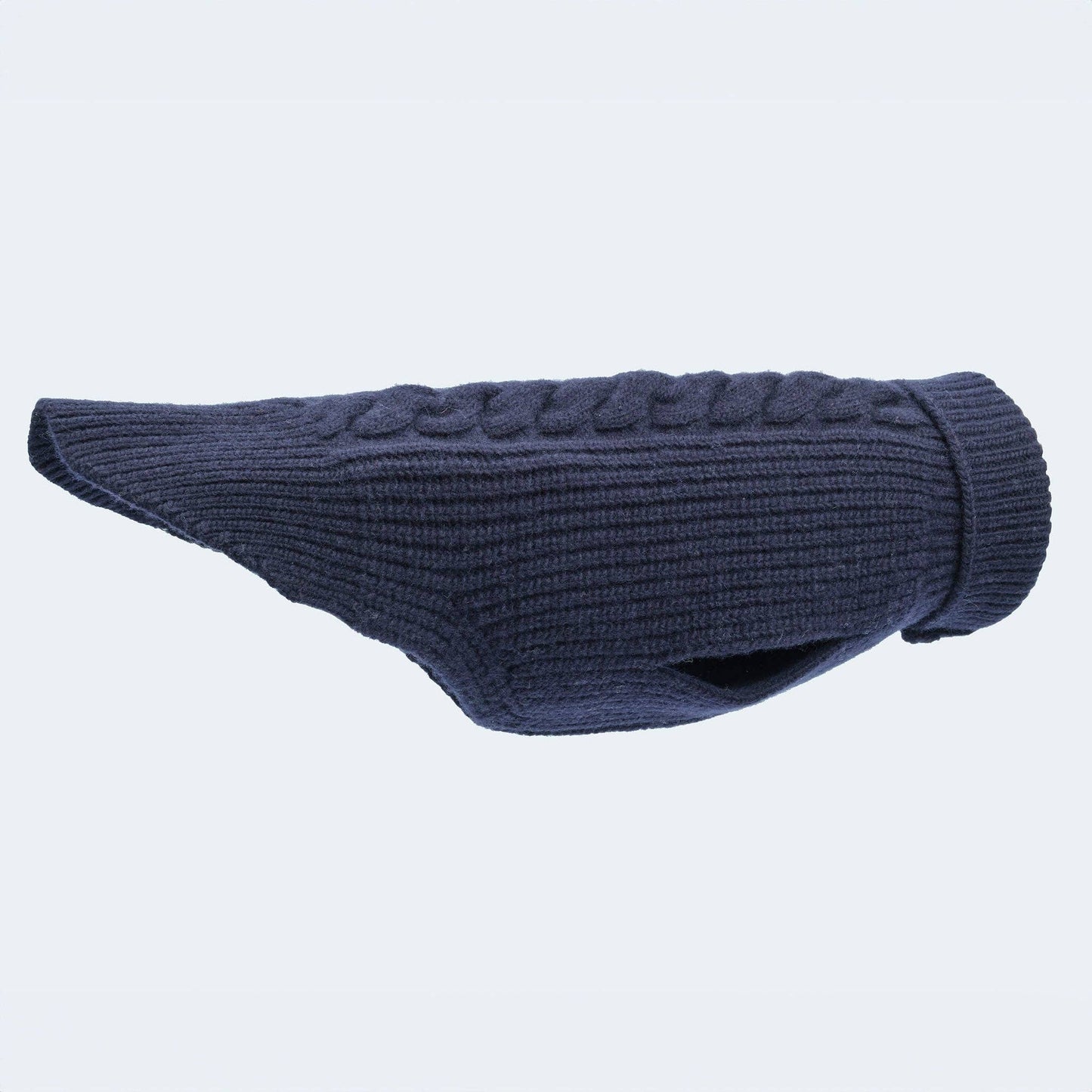 Hundestrickpullover dunkelblau