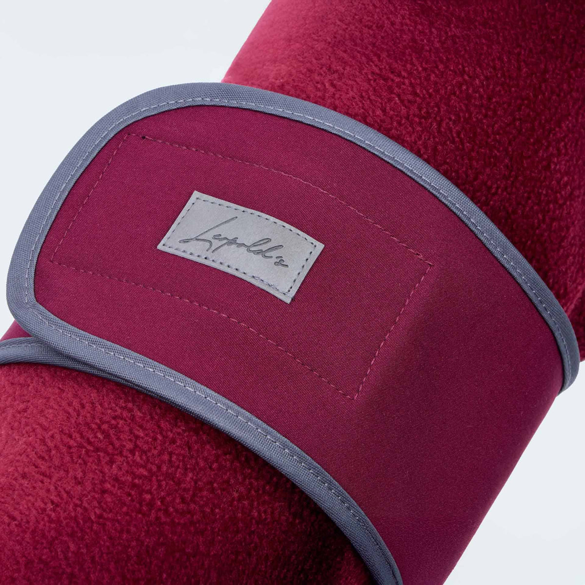 Hundemantel Dackel Fleece bordeaux