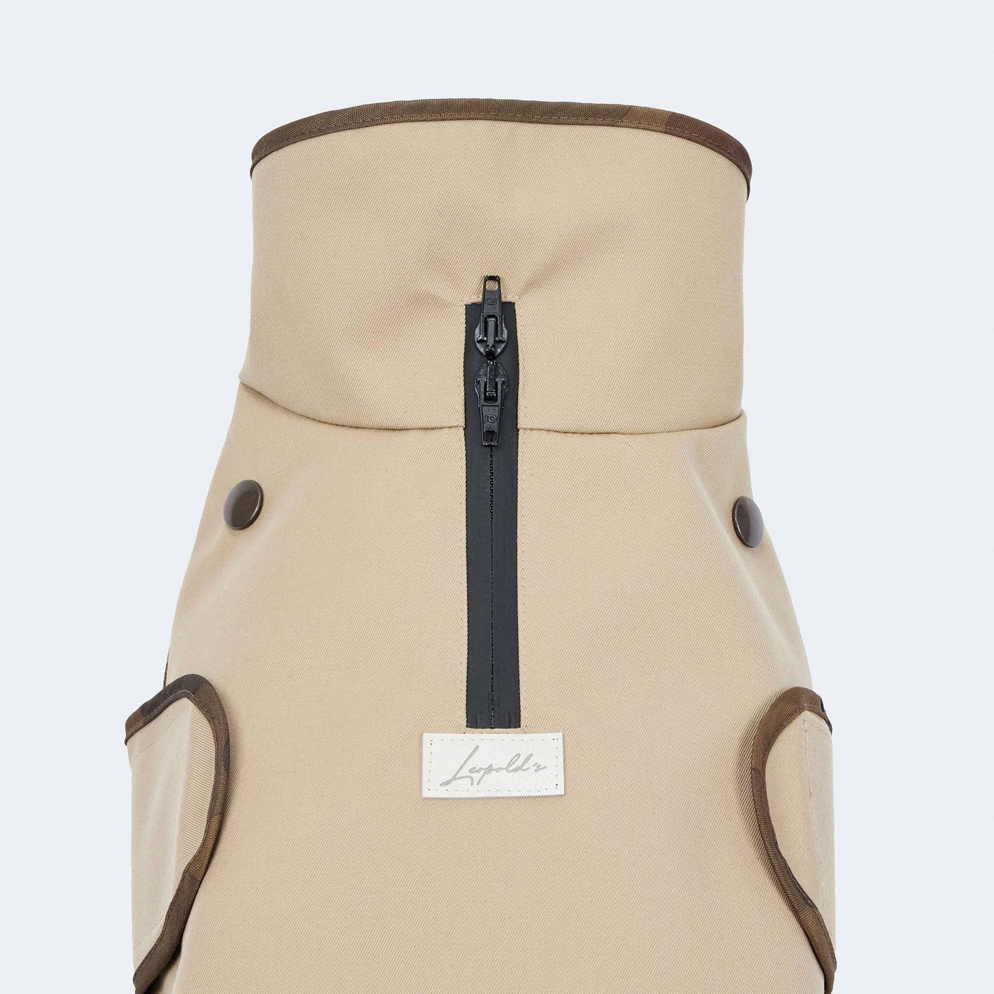 Hunderegenmantel Parka beige