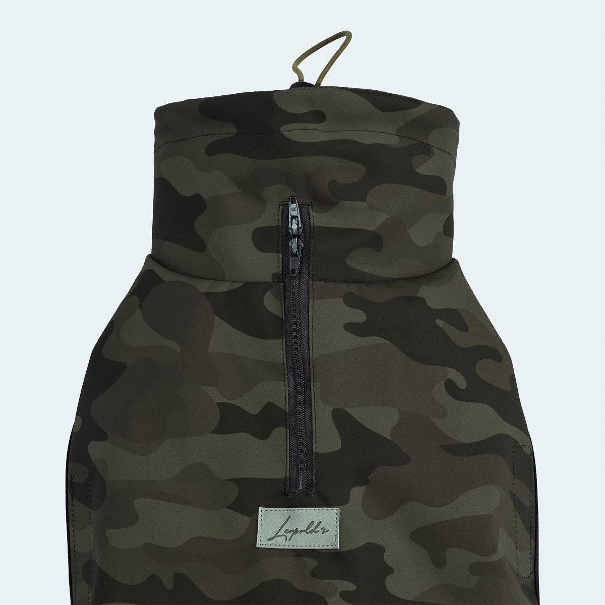 Hundemantel Windbreaker Camouflage dunkelgrün
