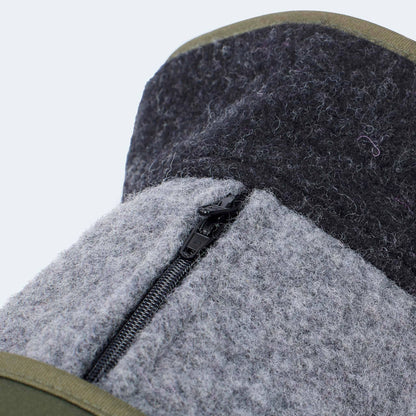 Lodenmantel mit ausknöpfbarem Fleece für Dackel und kleine Hunde