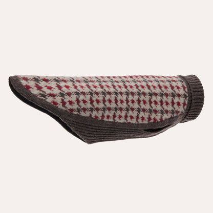 Hundestrickpullover Karo