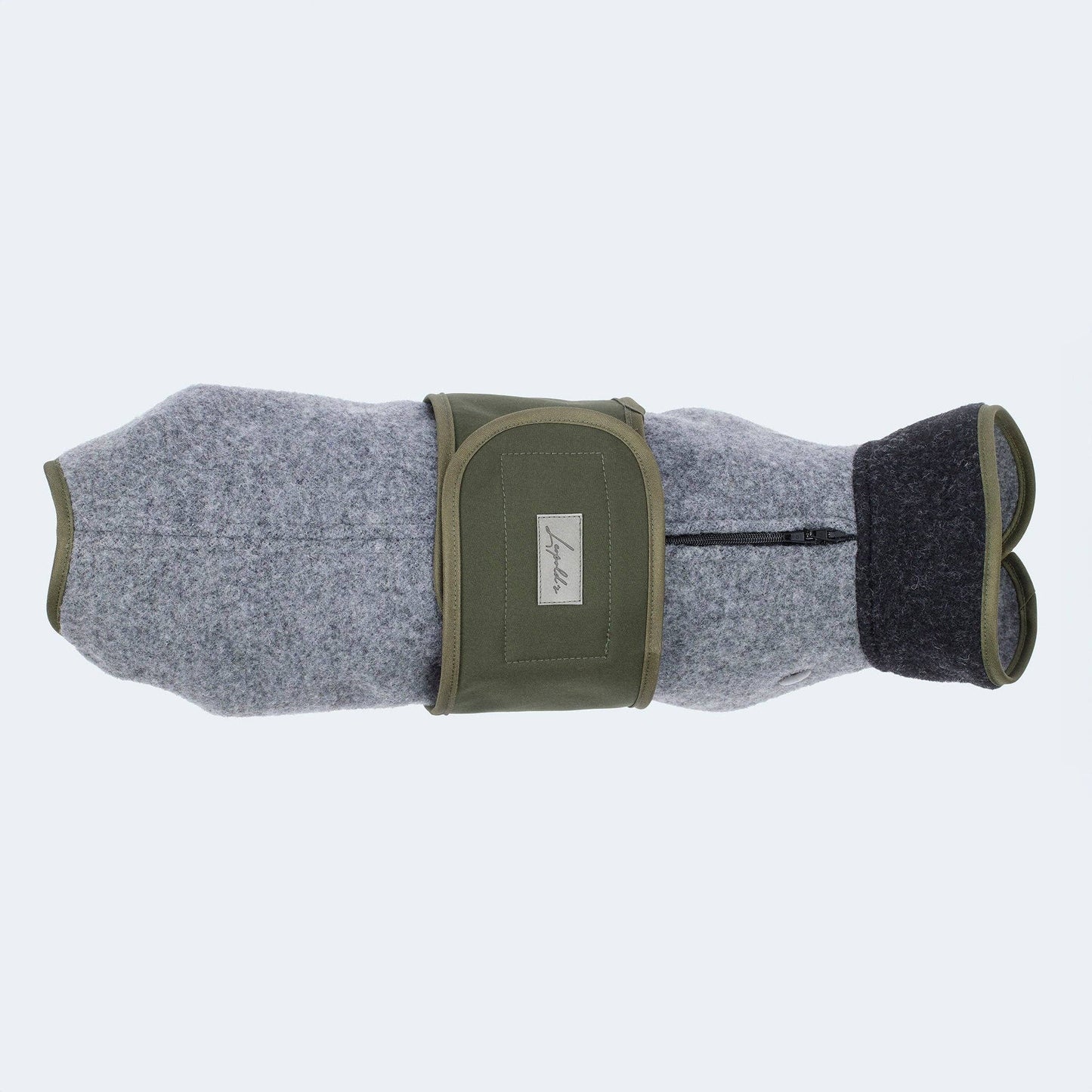 Lodenmantel mit ausknöpfbarem Fleece für Dackel und kleine Hunde