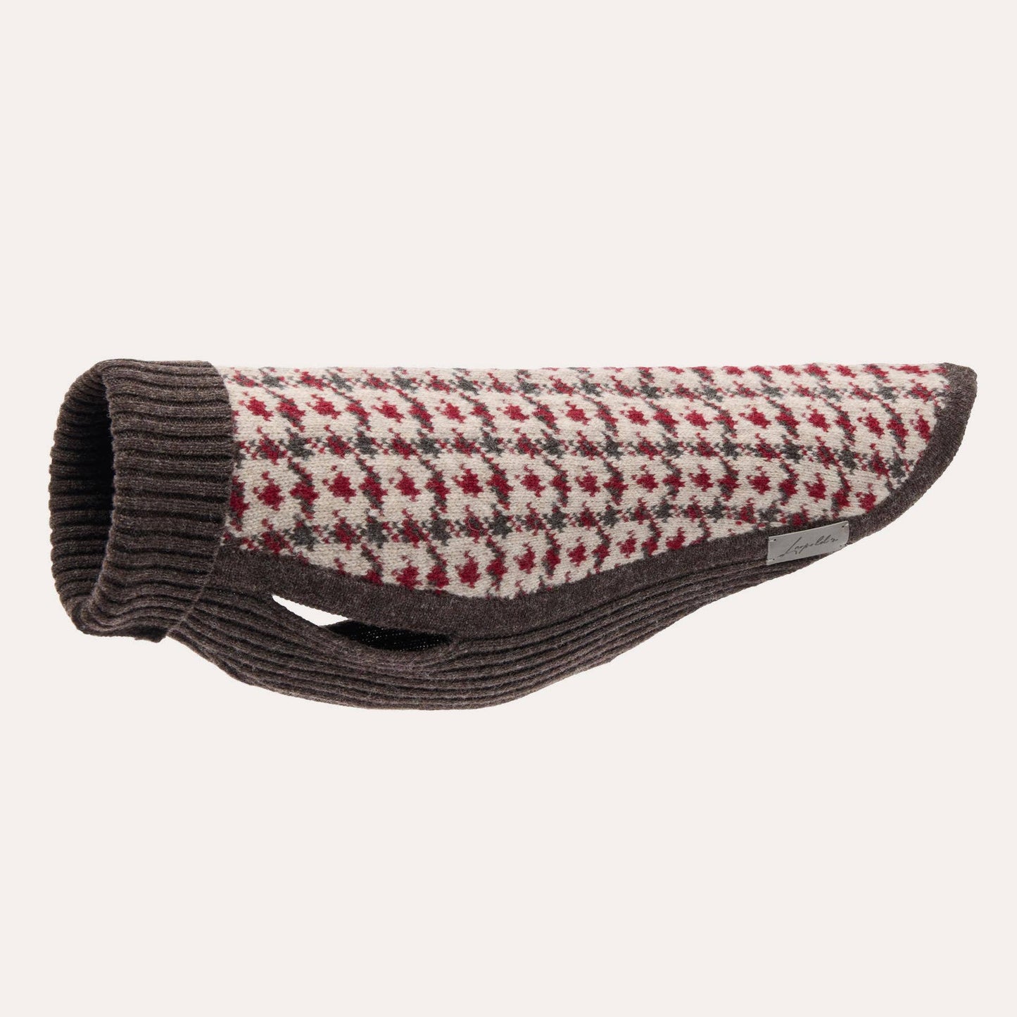 Hundestrickpullover Karo