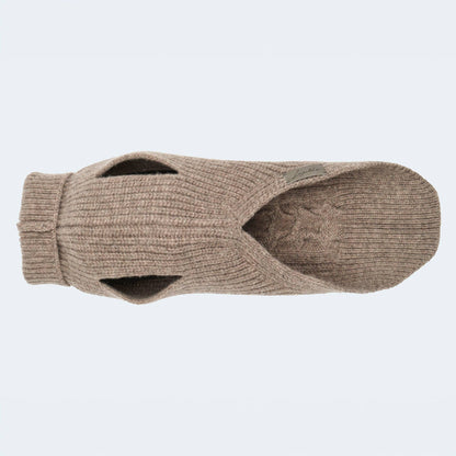 Hundestrickpullover taupe