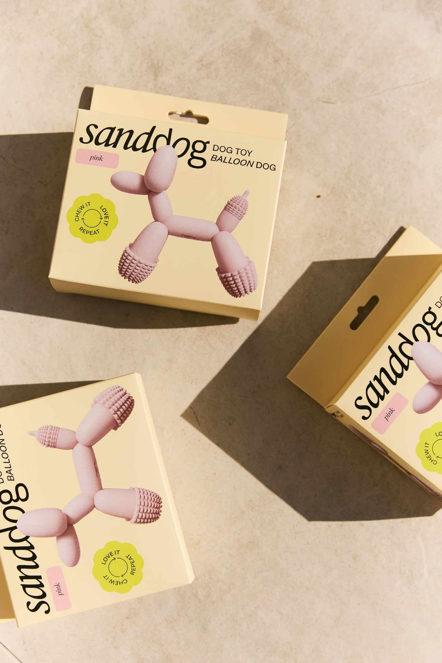 HUNDE-SPIELZEUG | KUNST-BALLON | ROSA | SANDDOG
