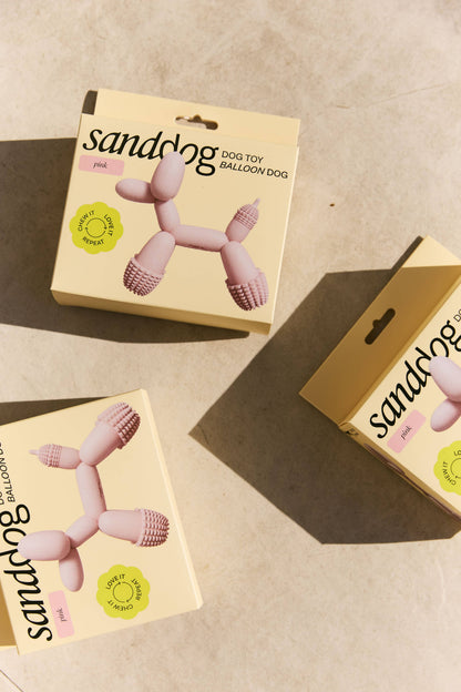 HUNDE-SPIELZEUG | KUNST-BALLON | ROSA | SANDDOG