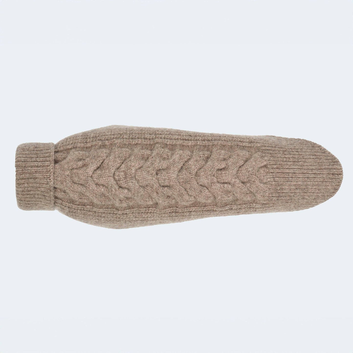 Hundestrickpullover taupe