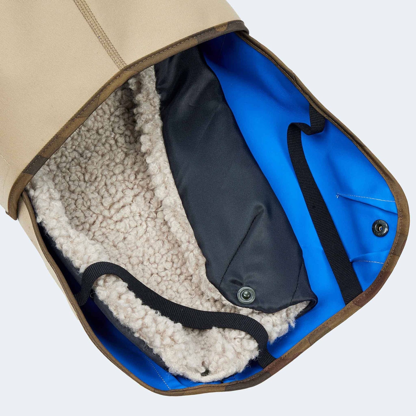 Hunderegenmantel Parka beige