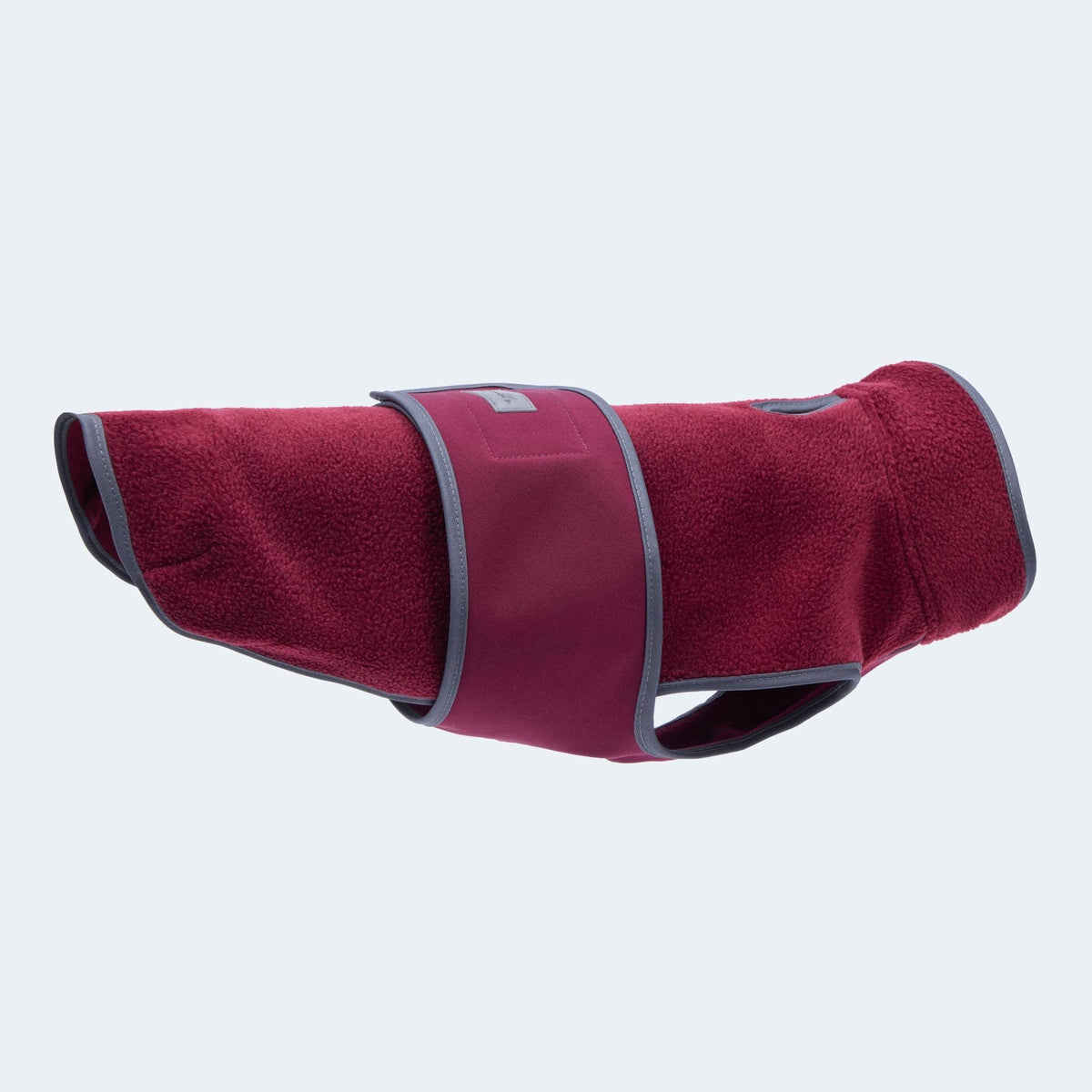 Hundemantel Dackel Fleece bordeaux