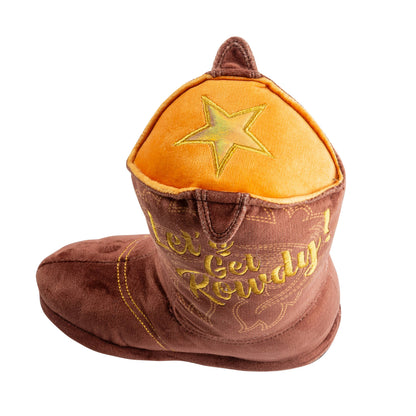 Brauner Cowboy-Stiefel Hundespielzeug