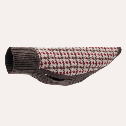 Hundestrickpullover Karo