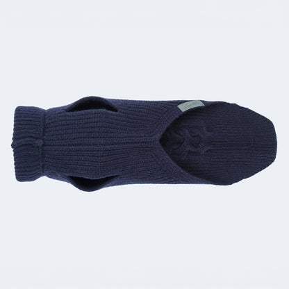 Hundestrickpullover dunkelblau