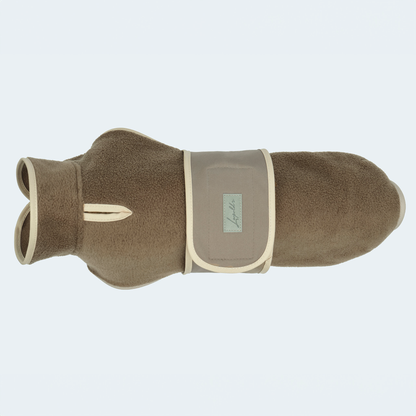 Hundemantel Fleece braun