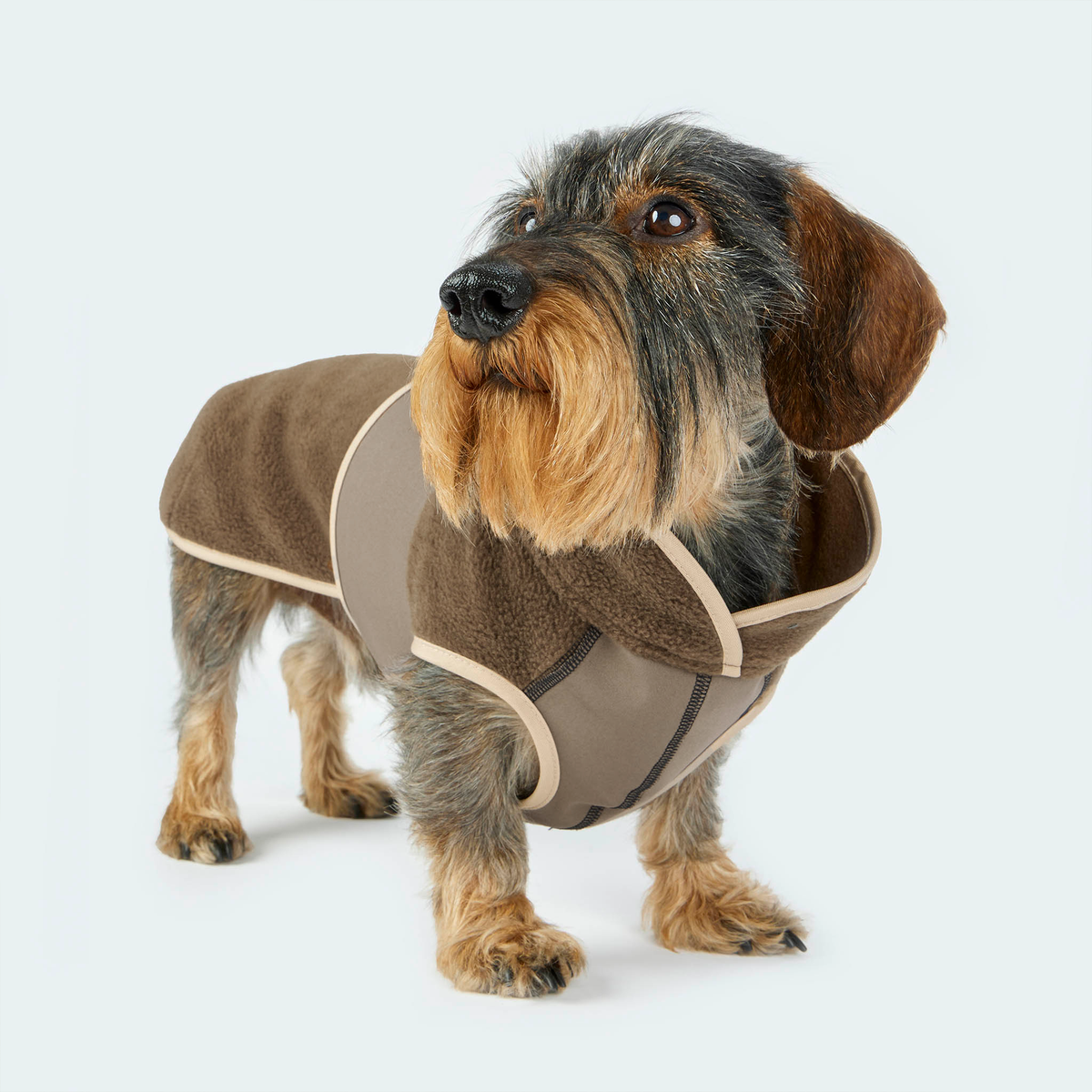 Hundemantel Fleece braun