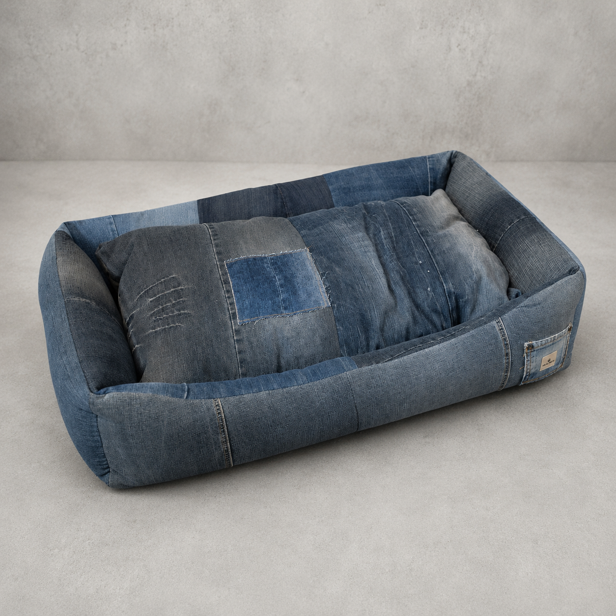 Paco Hundebett aus Vintage Denim