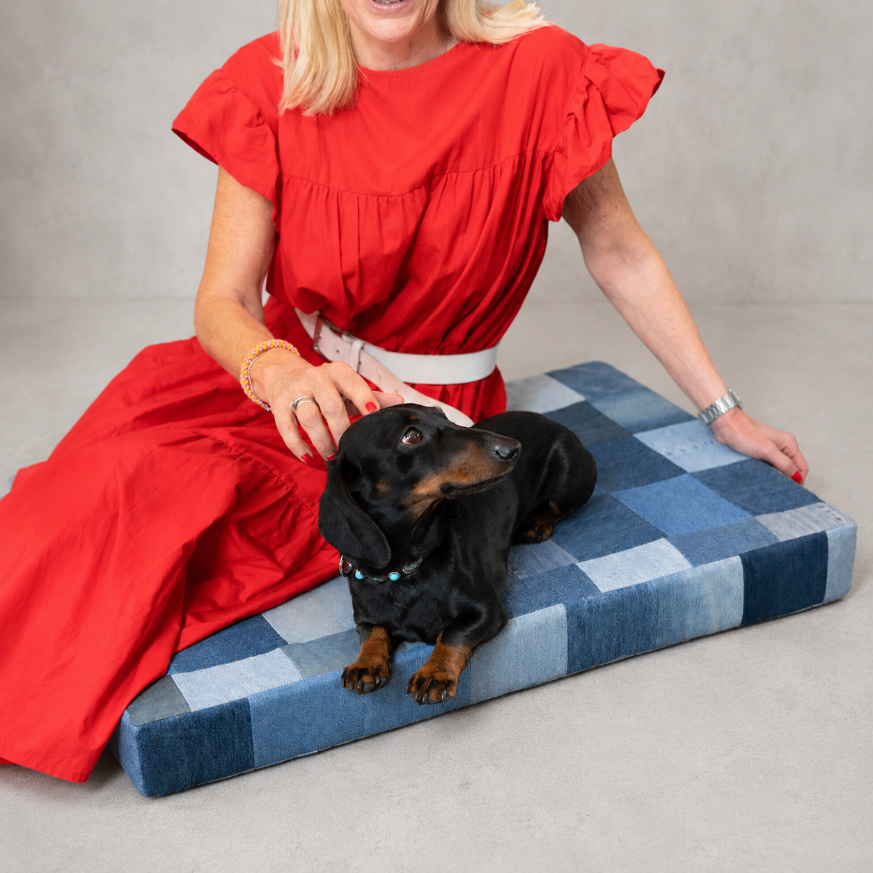 Dormisù Hundebett aus Vintage Denim
