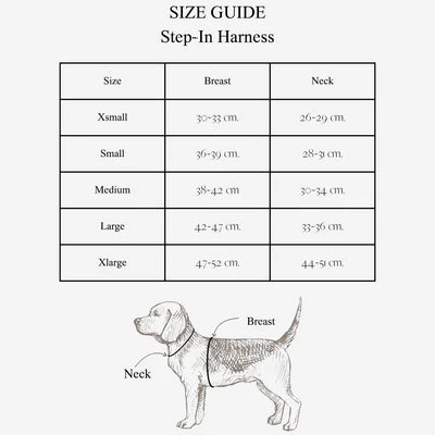 Saga Step-In Hundegeschirr – Farbe Teddy Espresso