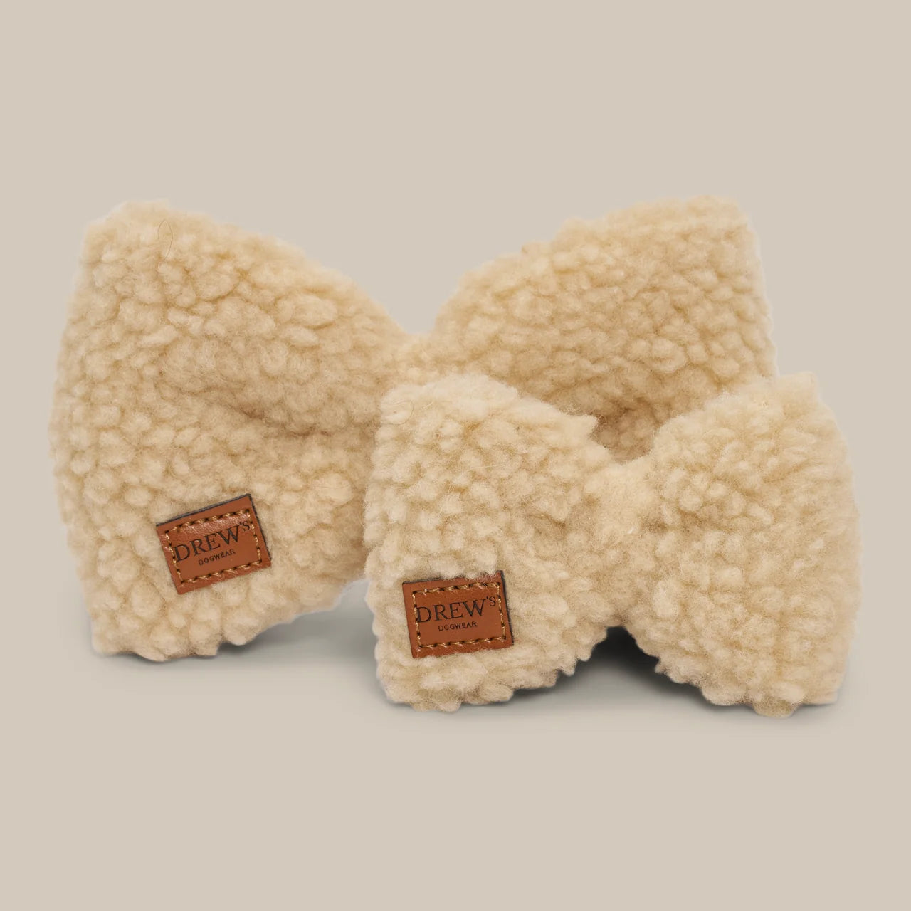Teddy Butterfly Schleife – Farbe Braun und Beige