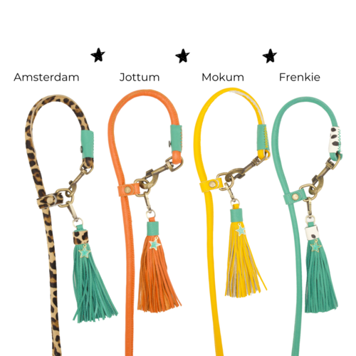 Extra lange Hundeleine Amsterdam aus butterweichem Leder