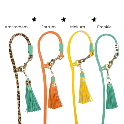 Extra lange Hundeleine Amsterdam aus butterweichem Leder