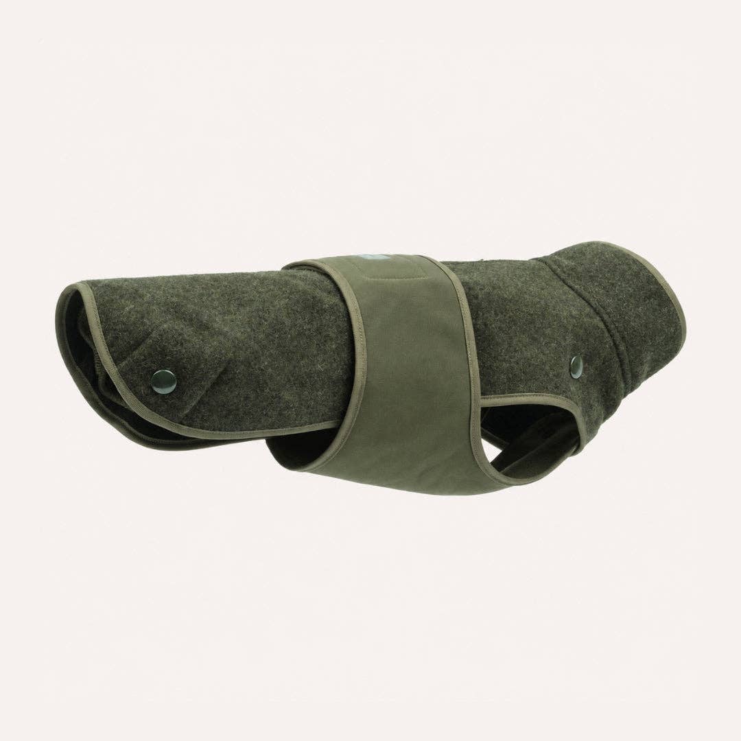 Hundemantel Loden Softshell oliv