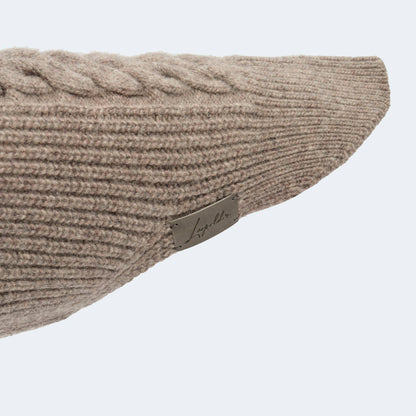 Hundestrickpullover taupe