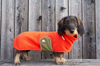 Fleece Dackelpullover Henry in Pumpkin Orange