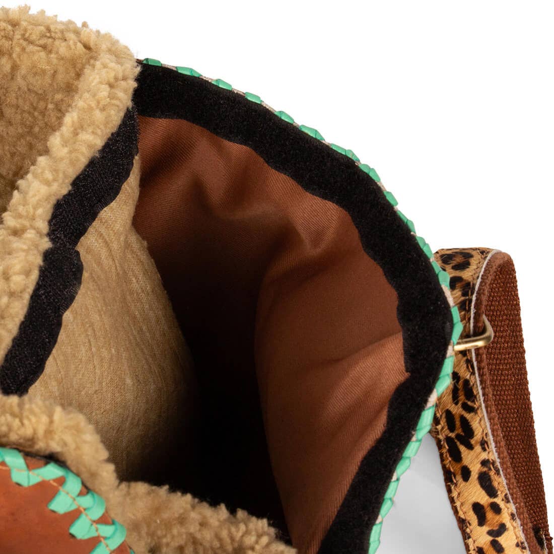 Leoparden-Lilien-Leder-Hundetragetasche (bis zu 8 kg)