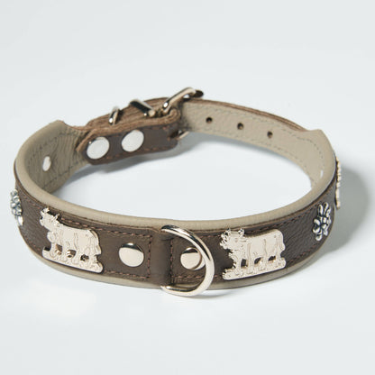 Hundehalsband Kühe Motiv
