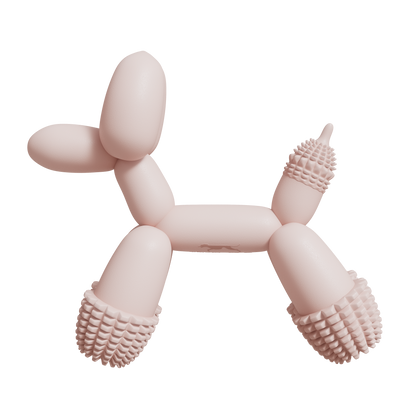 HUNDE-SPIELZEUG | KUNST-BALLON | ROSA | SANDDOG